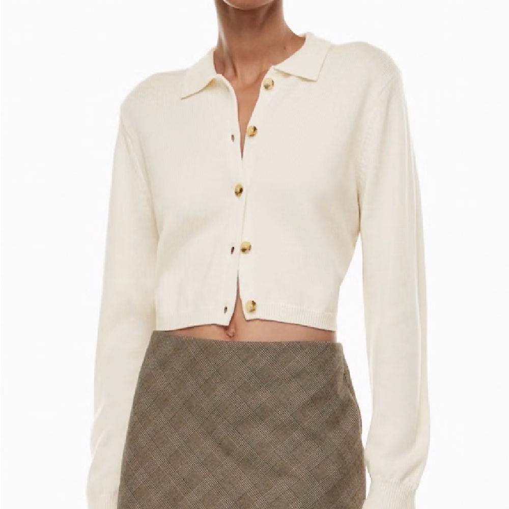 Wilfred Ivory Knit Cardigan